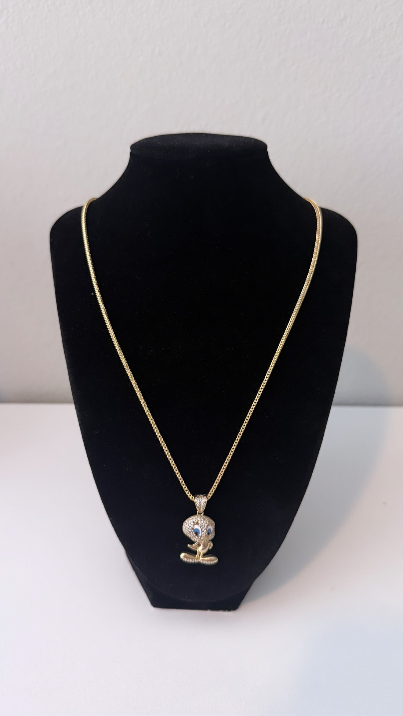 Cadena 10K Oro Real con Dije Exclusivo Brillante