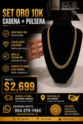 Set Corte Princesa 10K Oro Real